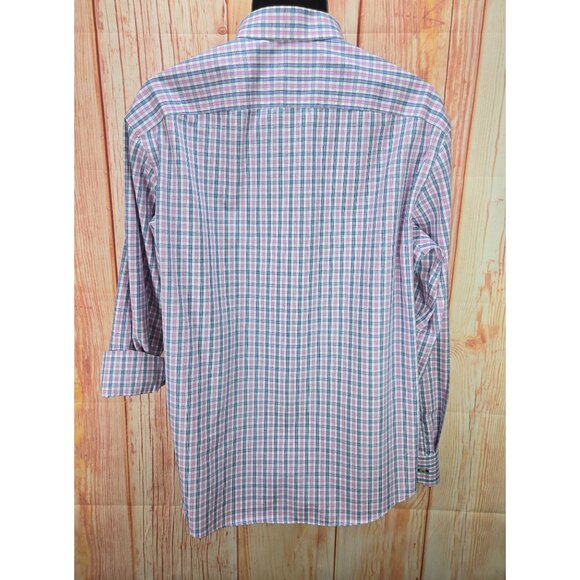 Untuckit Mens X-Large Wrinkle-Free Checkered Button-Down Shirt - Picture 2 of 8